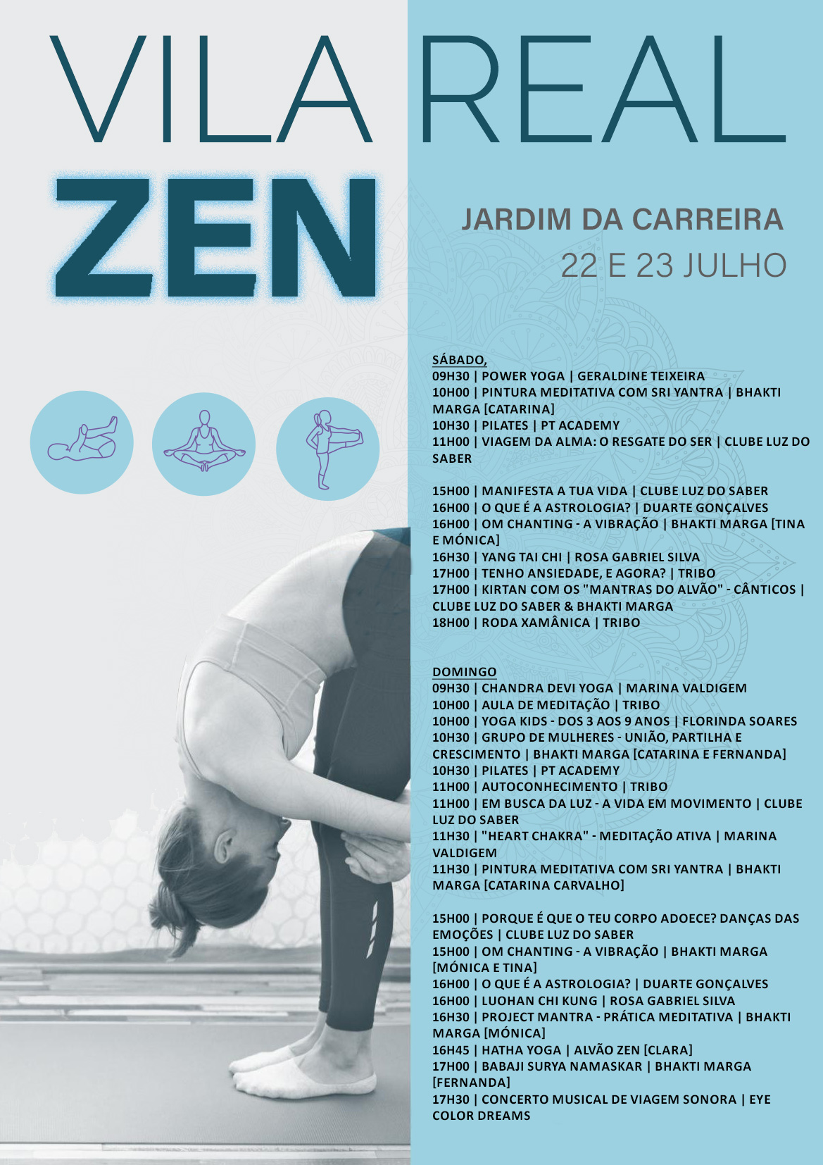 FESTIVAL VILA REAL ZEN | 22 E 23 DE JULHO | JARDIM DA CARREIRA